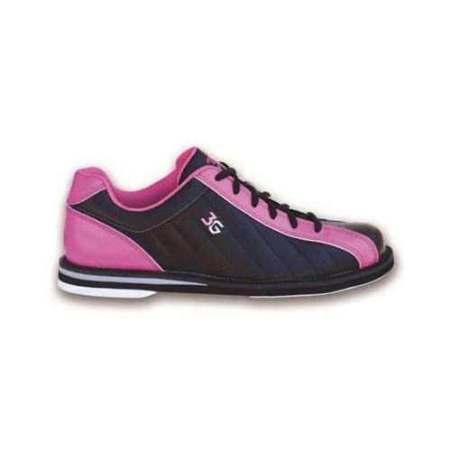 3G Women's Black & Pink Bowling Shoes - Non-Slip Comfort for League Play & Casual Wear