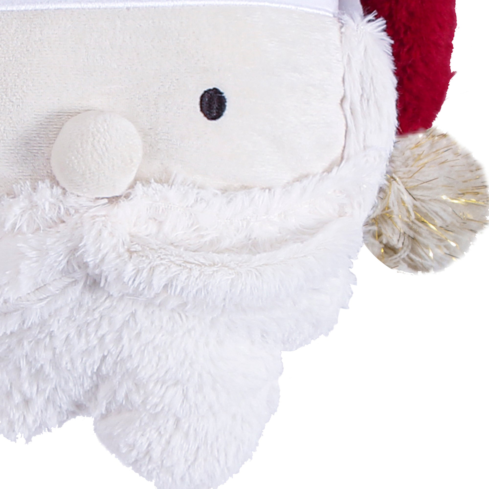 Merry & Bright Holly Jolly Santa Christmas Pillow - Festive Holiday Decor for Home, Sofa, Bedroom & Christmas Tree Decoration