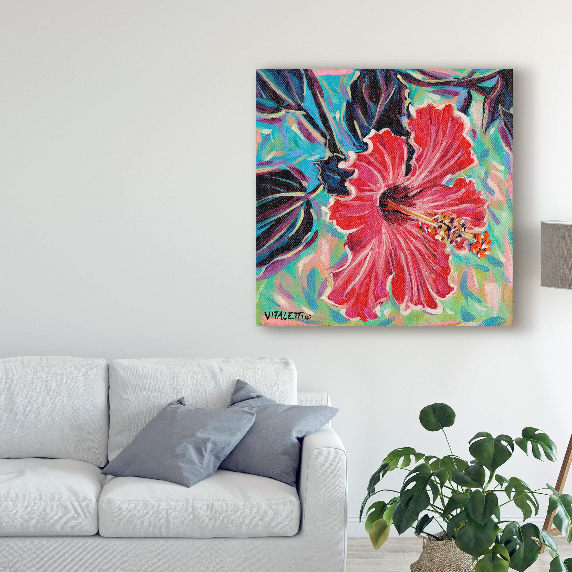 Hawaiian Beauty I by Carolee Vitaletti - 18x18 Premium Fine Art Print - Tropical Wall Decor for Living Room, Bedroom & Office