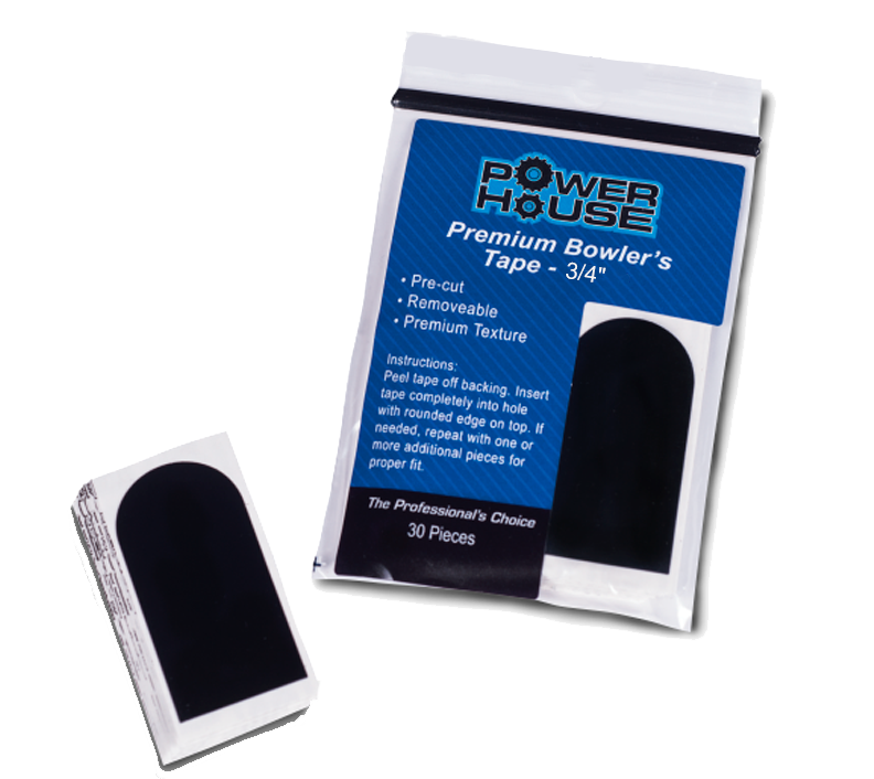 Premium Powerhouse Bowling Fitting Tape - Black 3/4 Inch | Perfect for Bowling Ball Grip Enhancement & Finger Protection | Ideal for Professional & Recreational Bowlers