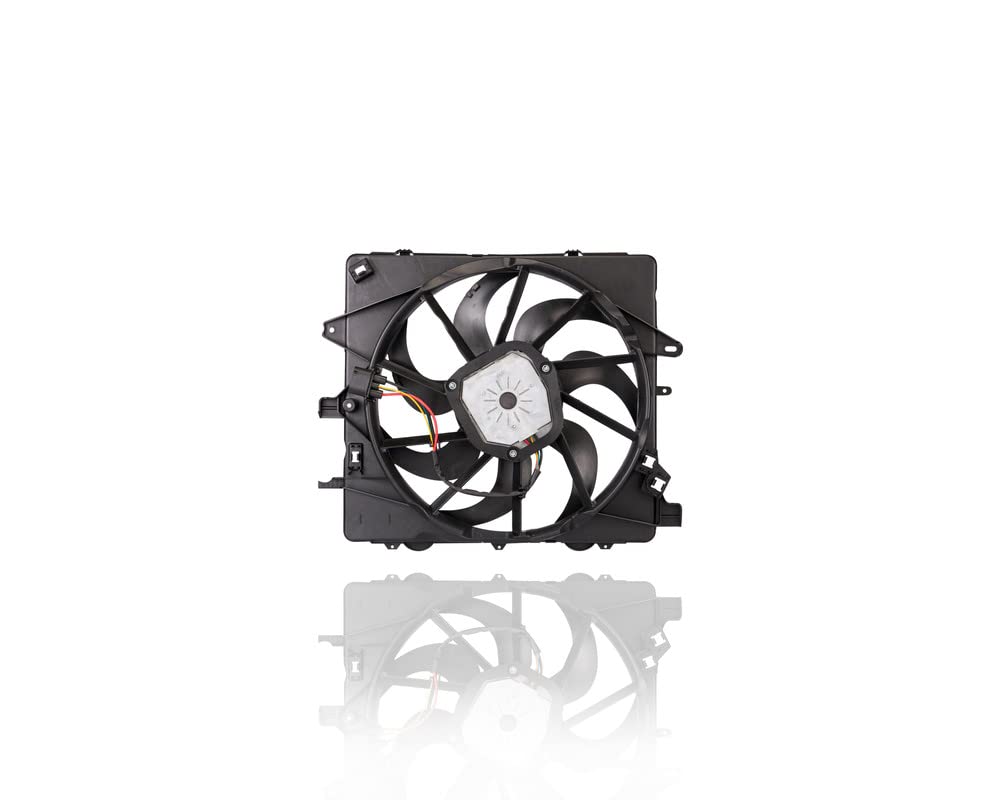 Dual Radiator and Condenser Fan Assembly Compatible with 2016-2019 Cadillac ATS & CTS, 2016-2022 Chevrolet Camaro 4/6-Cylinder 2.0L/3.6L Engine - Replacement Part #19333232 - Perfect for Engine Cooling & AC System Performance