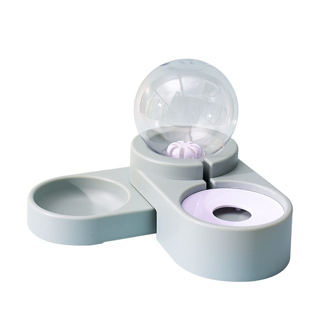 Automatic Pet Feeder & Water Fountain for Dogs and Cats - 1.8L Double Bowl Dispenser for Food and Water - Perfect for Home, Travel, and Outdoor Use