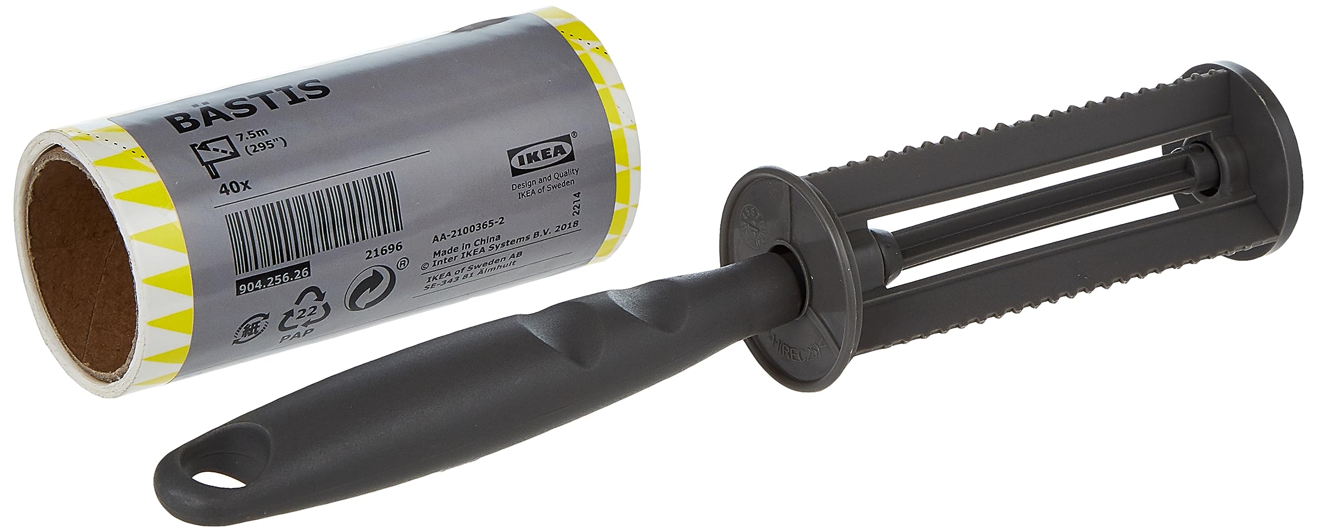 IKEA Bastis Lint Roller Refills - 5 Pack (200 Sheets) | Grey Fabric Lint Remover for Clothes, Furniture & Pet Hair | Home & Office Cleaning Essential