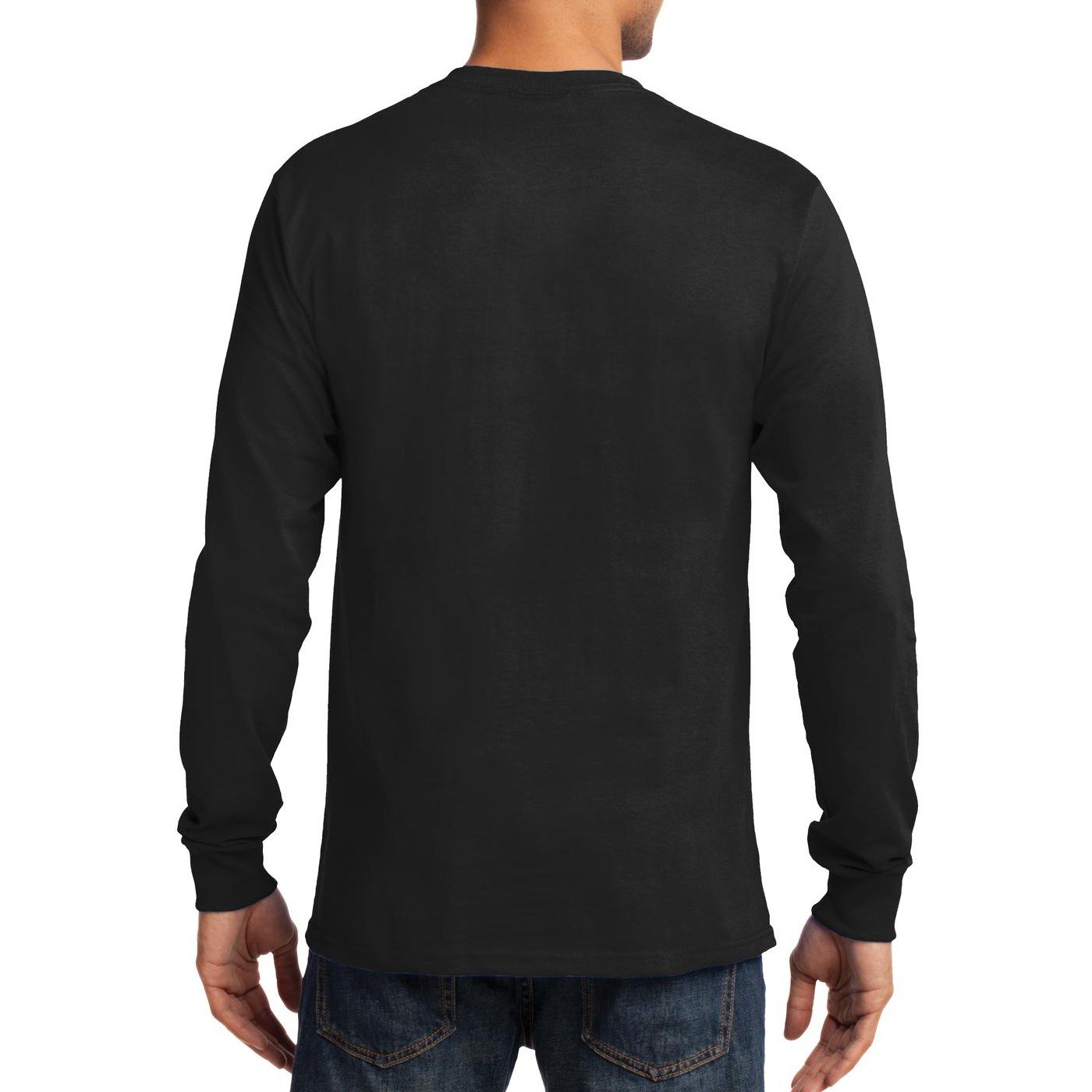 Premium Men's Long Sleeve Essential T-Shirt - Soft Cotton Crewneck Basic Tee for Casual Wear, Layering & Everyday Comfort