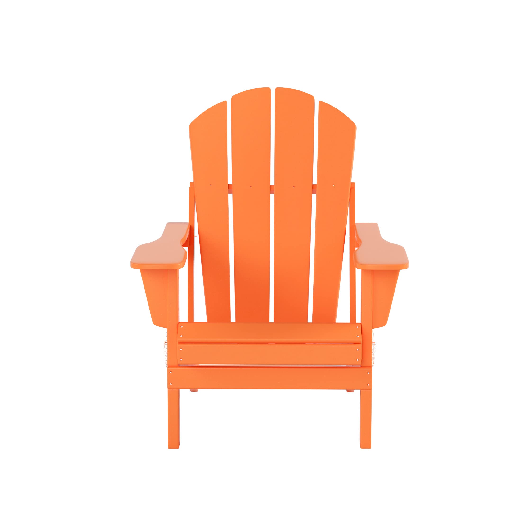 HDPE Adirondack Chair Set with Ottoman & Table - Outdoor Patio Furniture for Garden & Backyard