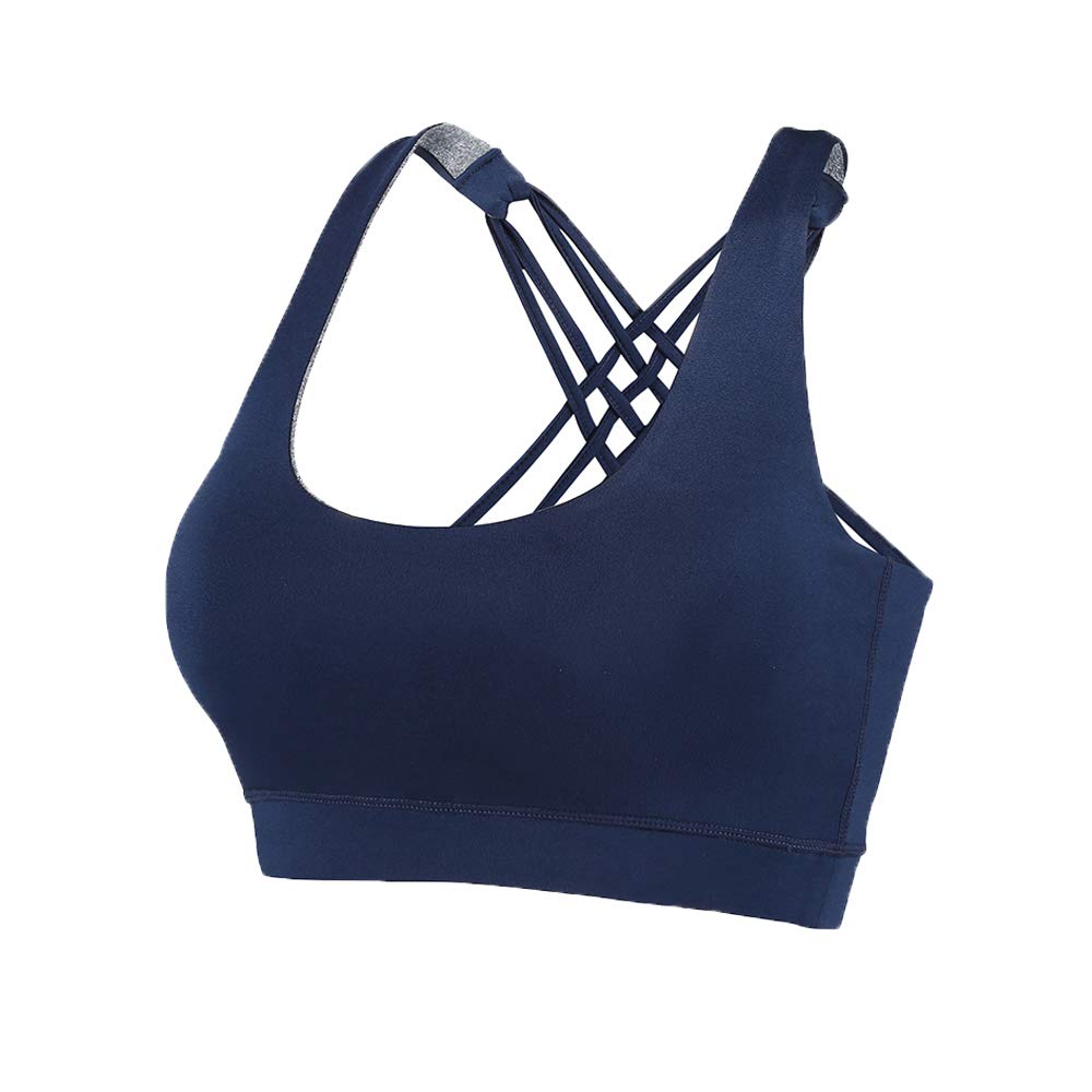EILYEE Women's High Impact Sports Bra - Criss Cross Back Padded Workout Bra for Running, Yoga & Fitness - Supportive & Comfortable for Active Lifestyles