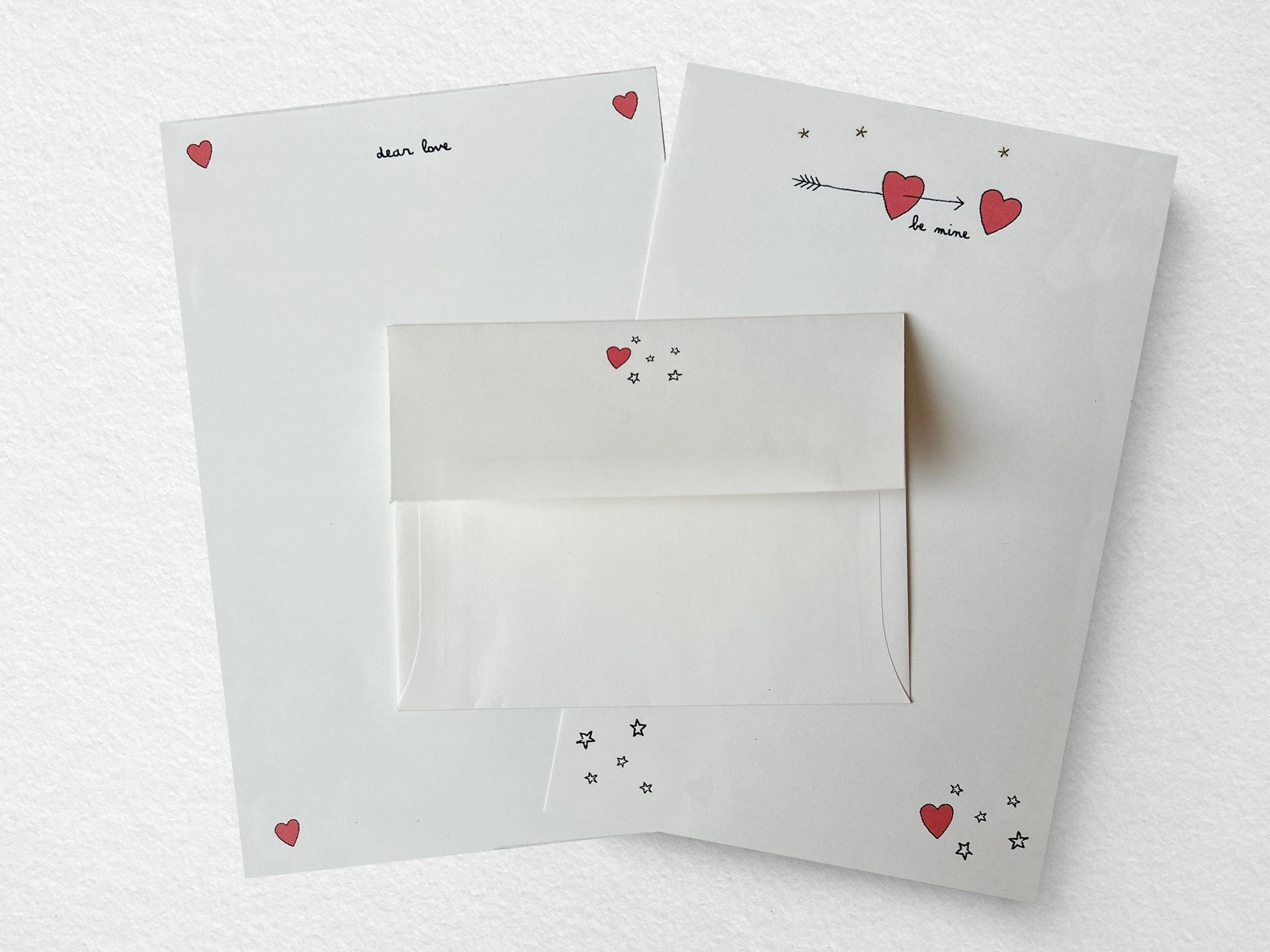 Sweet Love Letter Writing Set - Romantic Stationery Kit with Envelopes & Stickers for Couples, Anniversaries, Valentine's Day Gifts & DIY Craft Projects