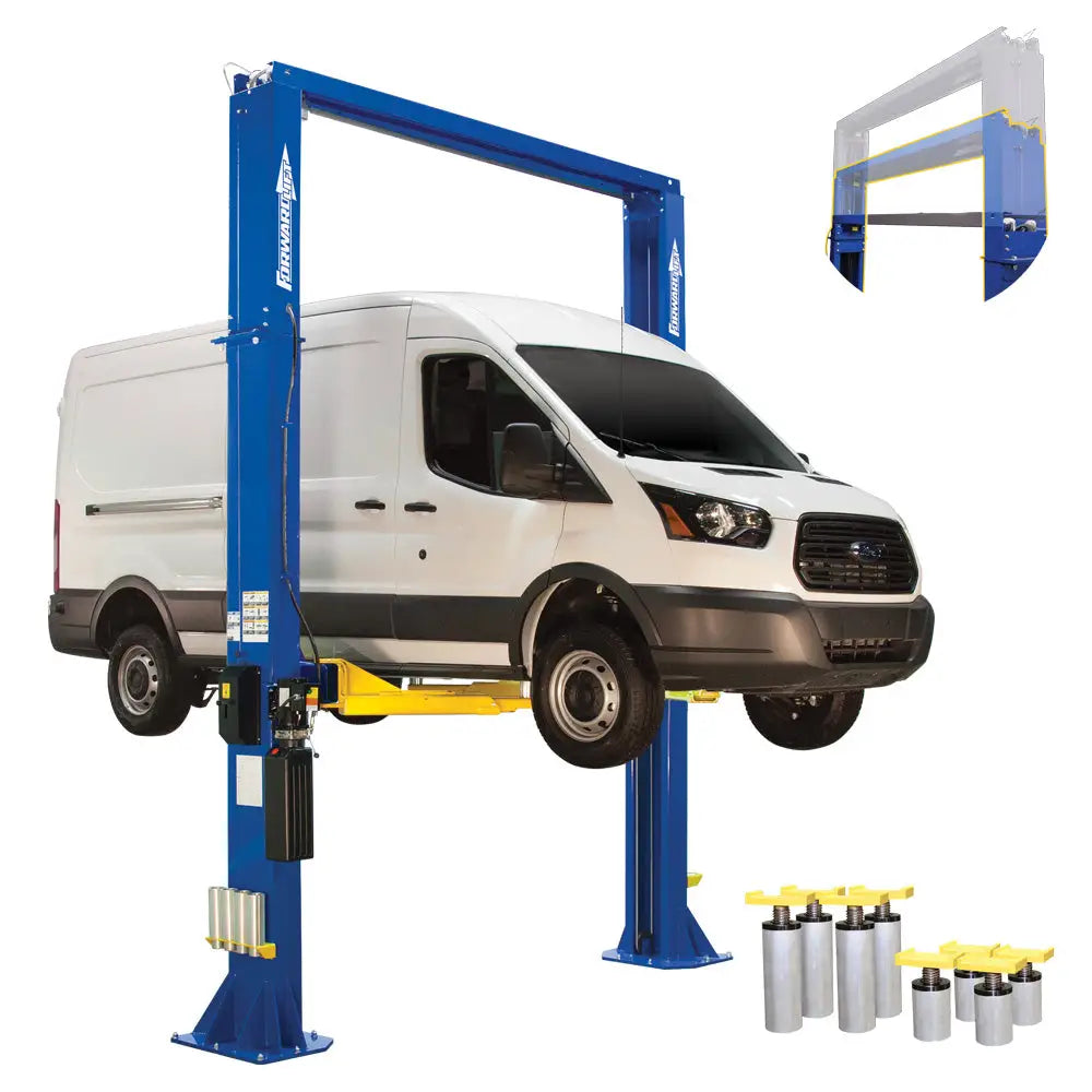 Forward DP15 15K Heavy Duty Two Post Car Lift for Auto Repair Shops & Garages - Professional Vehicle Hoist for Trucks, SUVs and Sedans