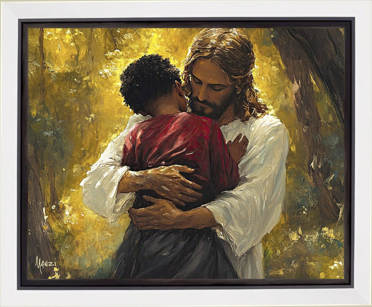 Father to All Children Gallery Wrap Canvas - High-Quality Family Portrait Art for Home Decor, Gifts & Nursery Wall Art - Perfect for Living Room, Bedroom & Nursery Decor