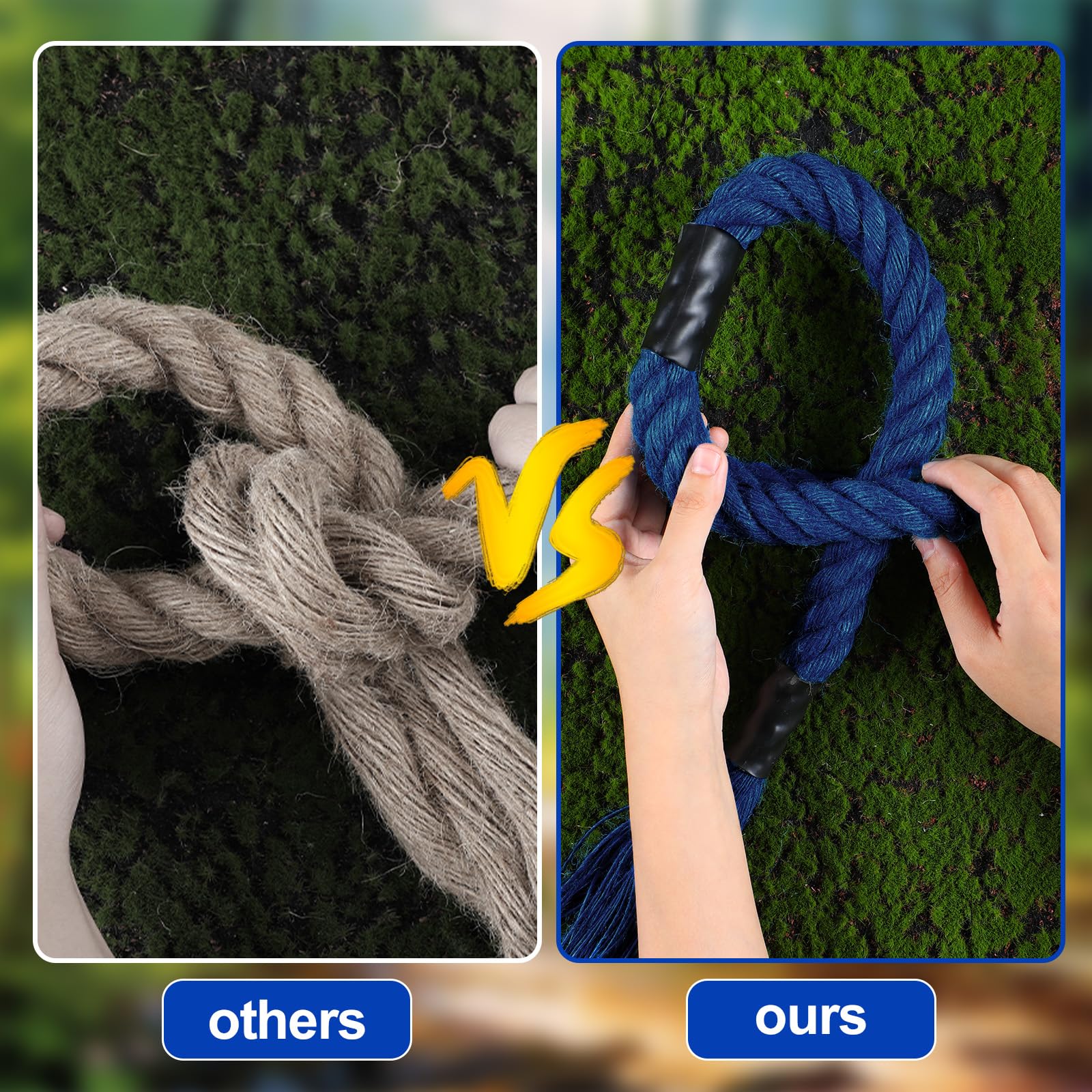 2 Pack 30 Inch Hemp Scent Rope for Deer Hunting - Natural Deer Attractant Scrape Rope, Durable Hemp Hunting Accessories for Deer Scents (Perfect for Tree Hanging & Trail Marking)