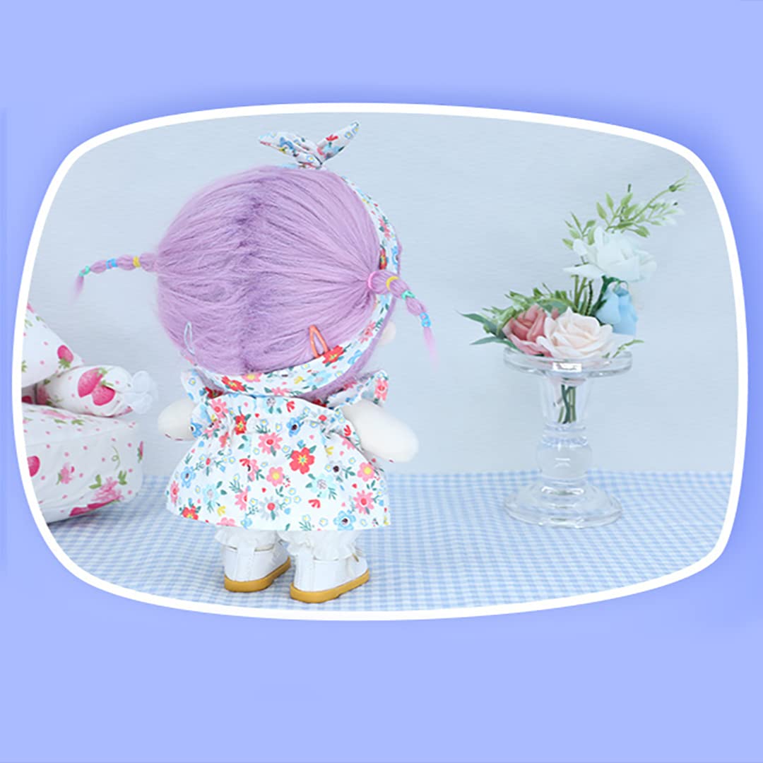 KINGOU 8 Inch Soft Baby Doll Clothes Set for Girls - Outfits & Accessories Included - Perfect for Pretend Play, Gift Giving & Collecting