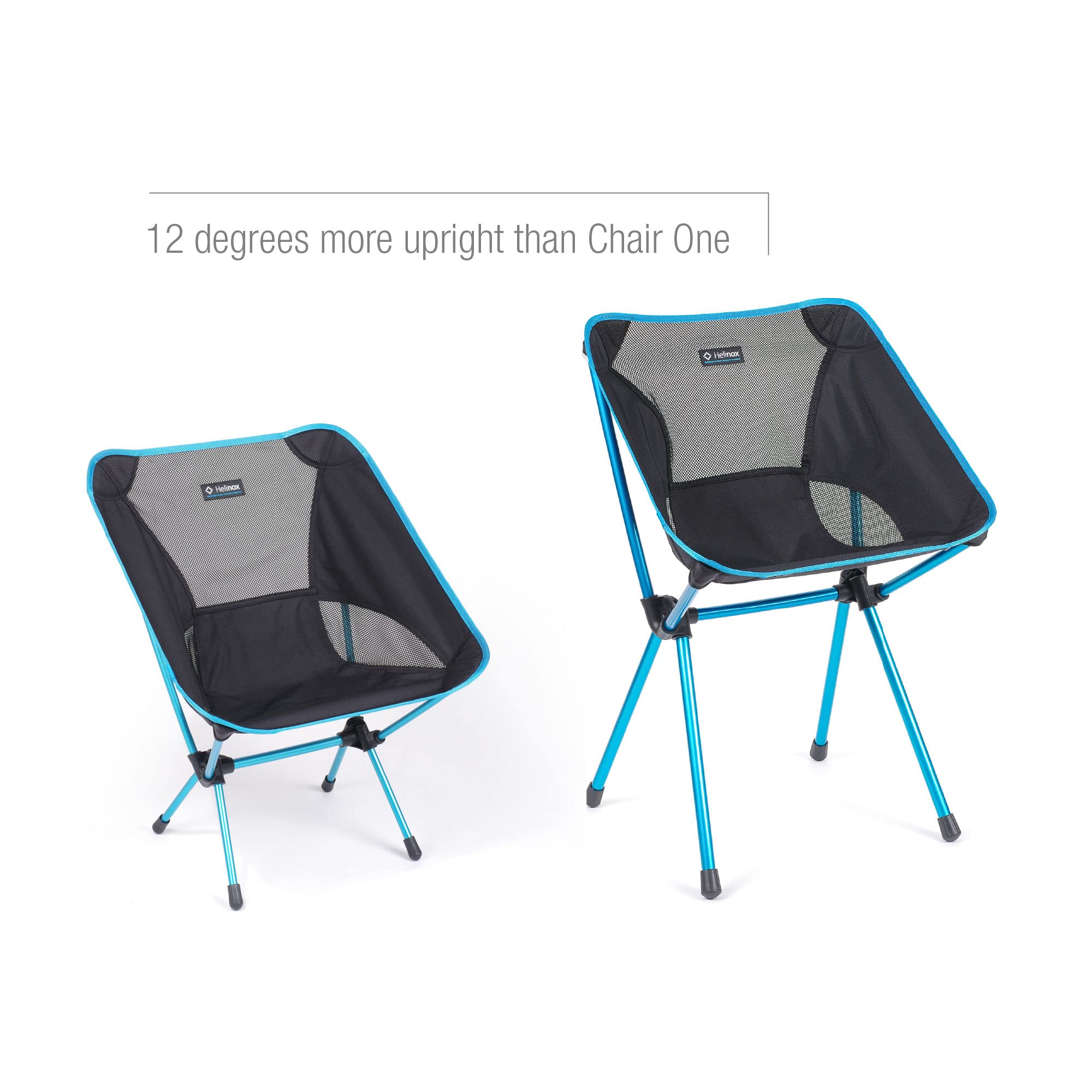 Helinox Café Chair - Lightweight, Collapsible Outdoor Dining Chair for Camping, Picnics & Travel - Compact & Portable - Black