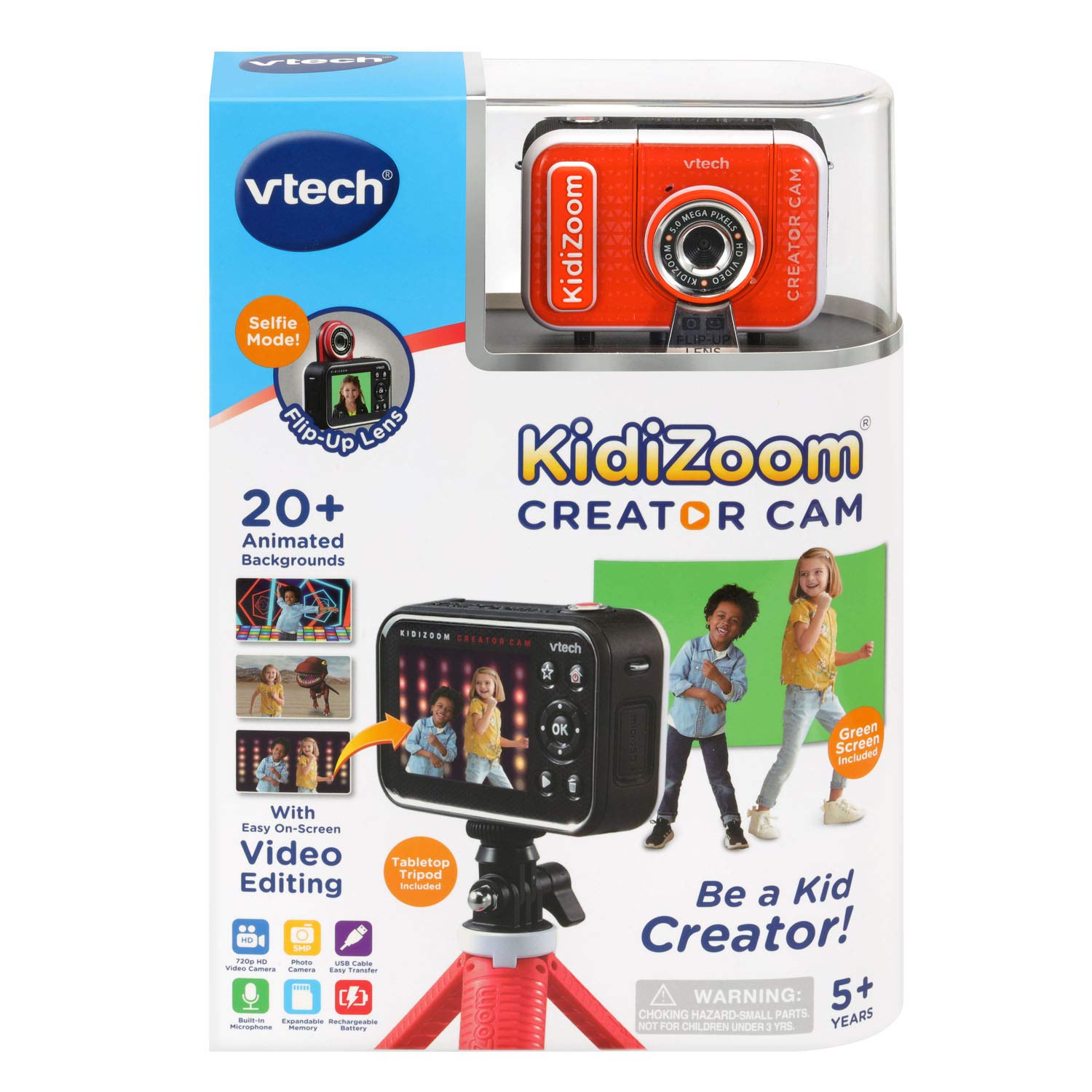 VTech KidiZoom Creator Cam - Kids Digital Camera with HD Video, 2.0
