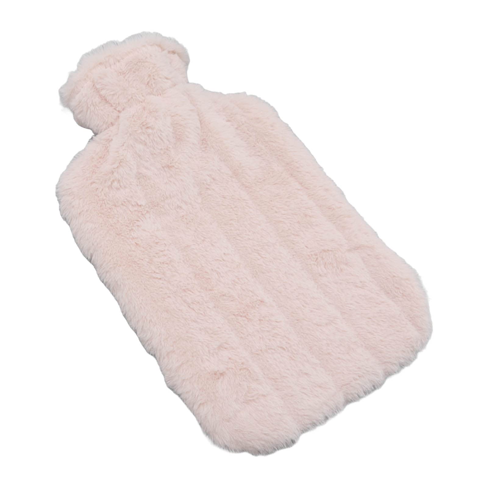 EXCLUZO 2000ML Hot Water Bottle with Soft Cover - High Density Leak-Proof Design for Winter Warmth, Pain Relief & Comfort (Apricot) | Perfect for Cold Nights, Menstrual Cramps & Muscle Relaxation