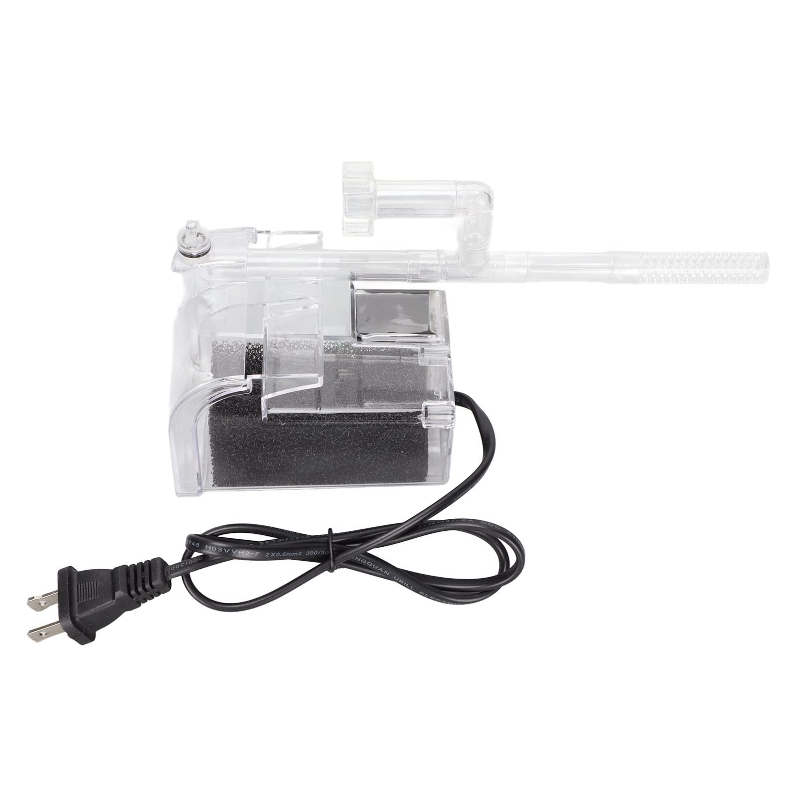 Pssopp 3-in-1 Hang On Fish Tank Filter - Multi-Function Power Waterfall Suspension Oxygen Pump with Filter Cotton for Aquariums | Perfect for Small to Medium Fish Tanks, Home or Office Aquarium Setup
