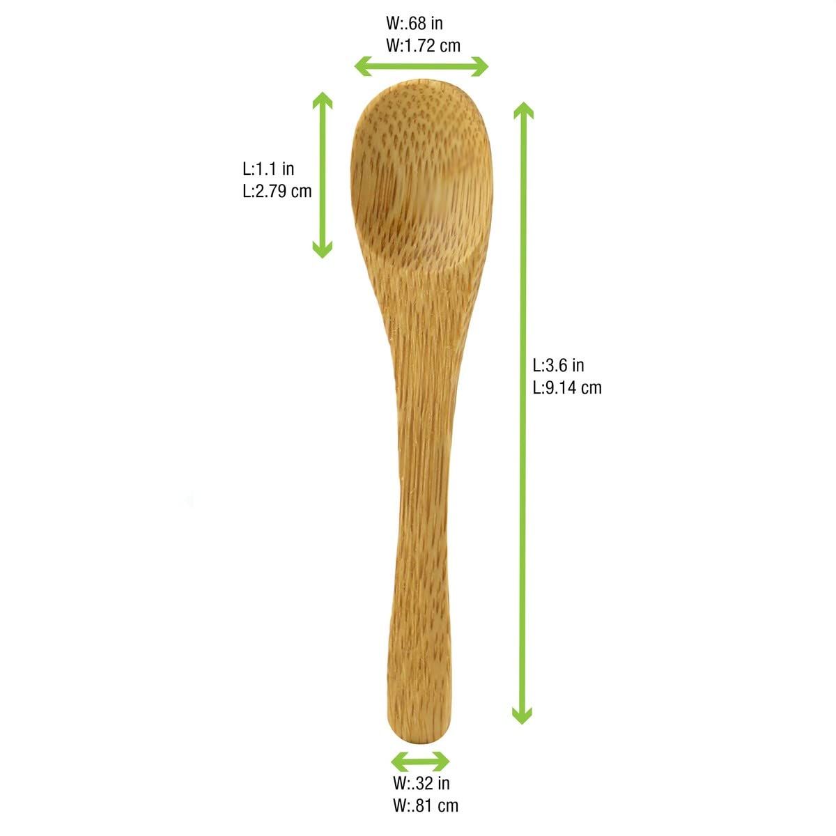 PacknWood 209BBTUNG Disposable Bamboo Mini Spoons - 3.5
