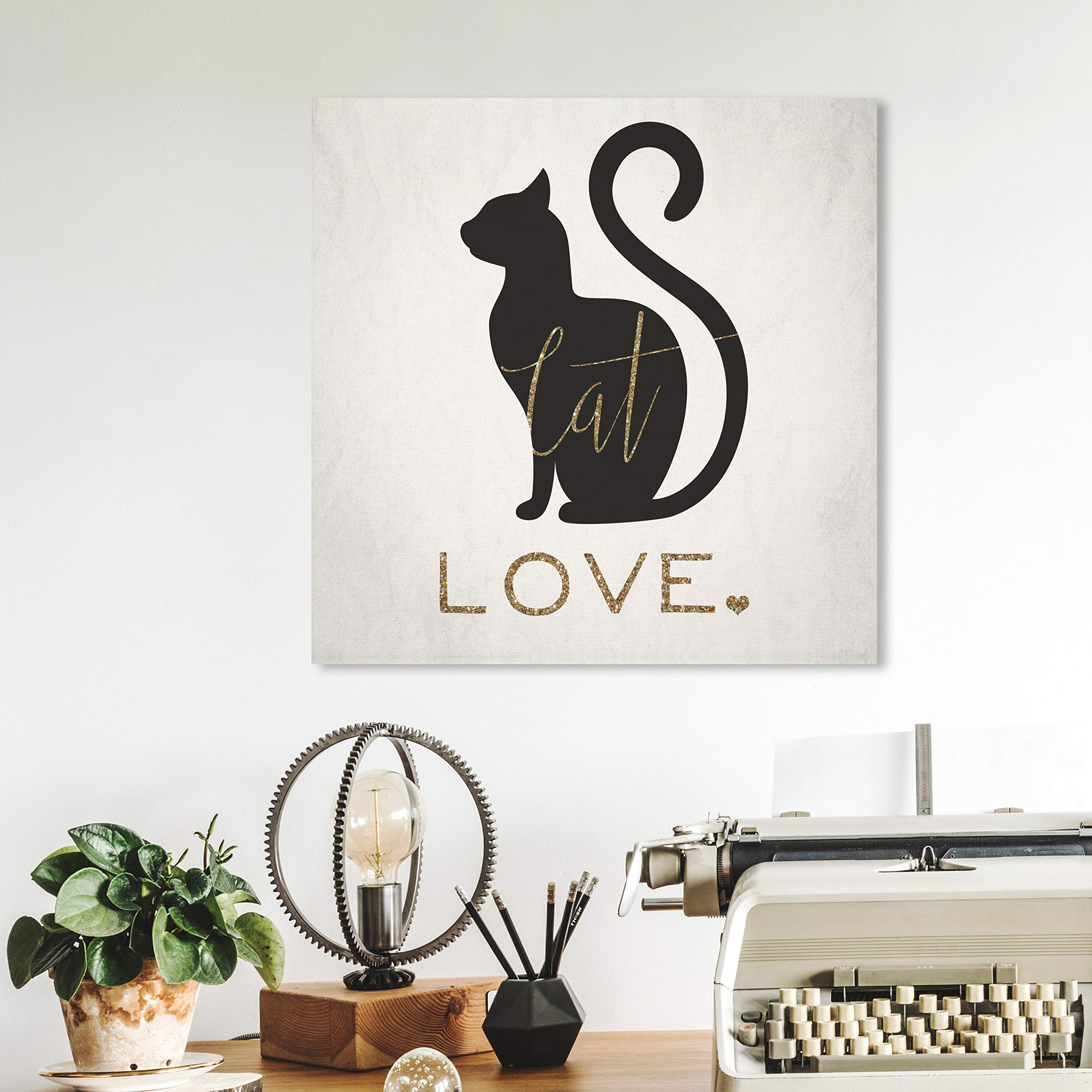 Oliver Gal Artist Co. Cat Love Wall Art Canvas Print - 12