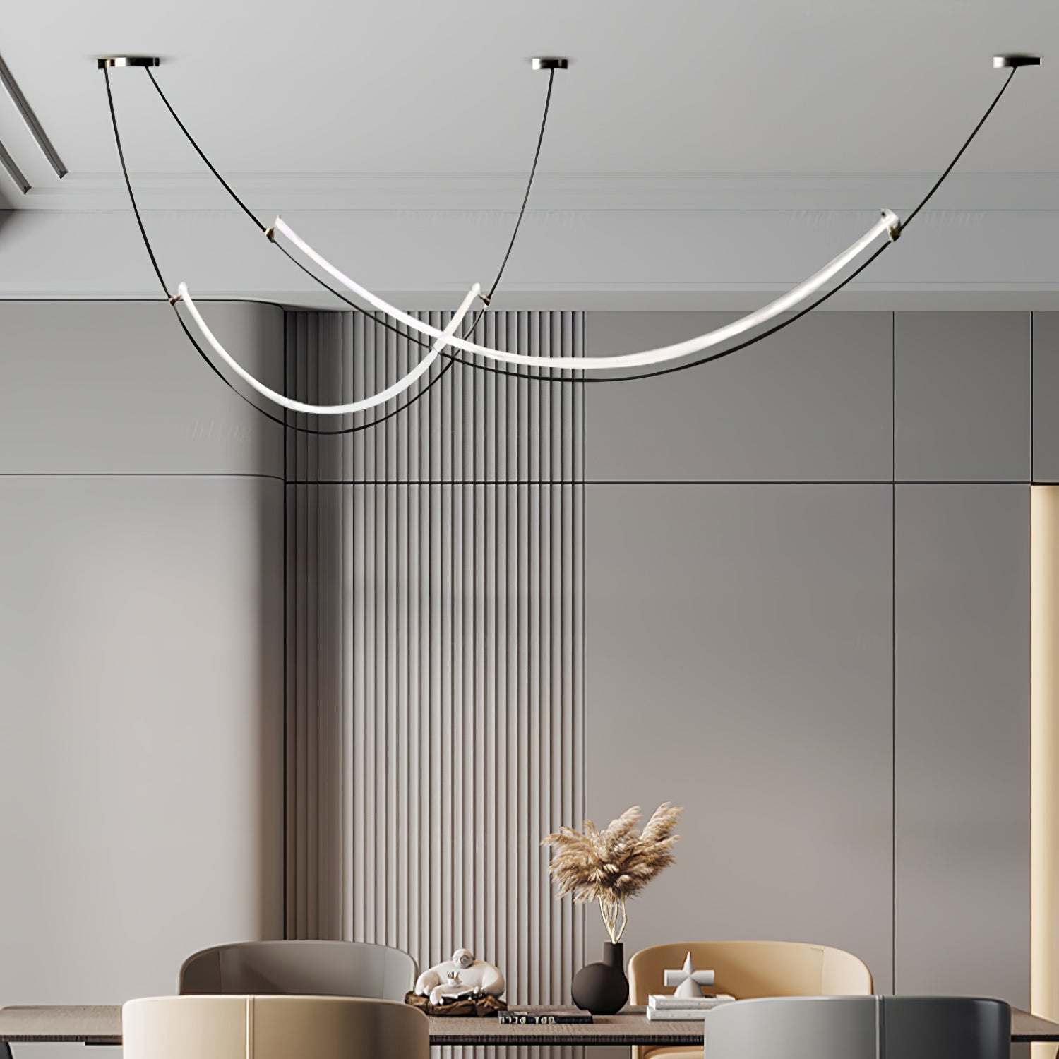 Stylish Neon Pendant Light - Modern LED Hanging Lamp for Bedroom, Living Room & Bar Decor - Dimmable Ambient Lighting for Home & Commercial Spaces