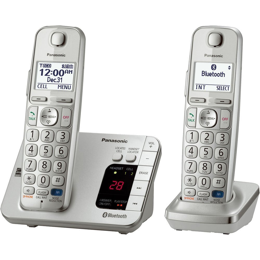 Panasonic DECT 6.0 Cordless Phone System with Link2Cell & Bluetooth - Hands-Free Calling, Call Blocking & Answering Machine - Ideal for Home & Small Business Office Use