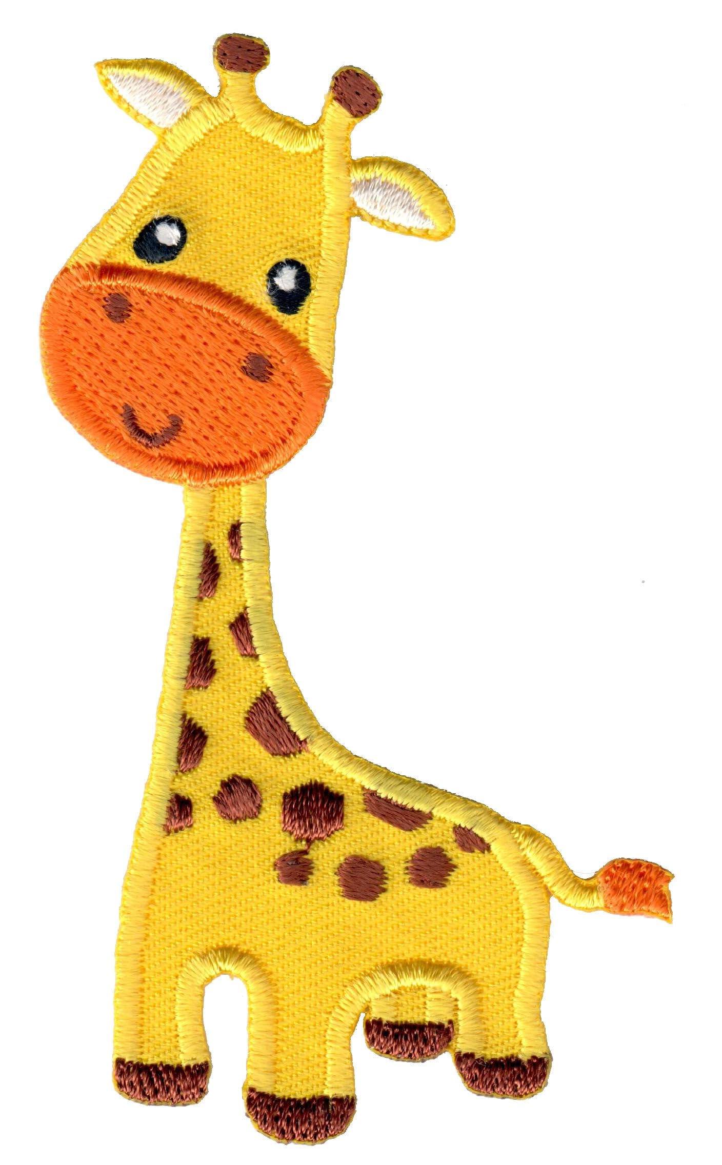 Giraffe Iron On & Sew On Patches - Cute Appliques for Kids Clothing, DIY Crafts, Backpacks & Denim Jackets