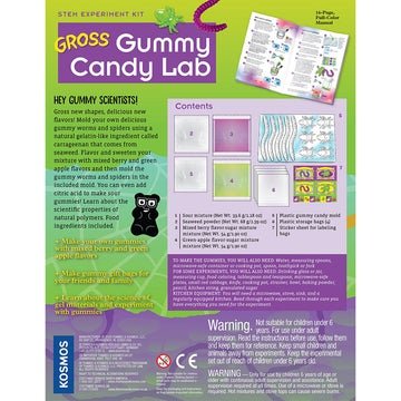 Geek & Co. Science Kit: Gross Gummy Candy Lab - DIY Edible Science Experiment for Kids | STEM Learning & Fun Birthday Gift for Boys & Girls | Perfect for Classroom Activities & Science Fair Projects