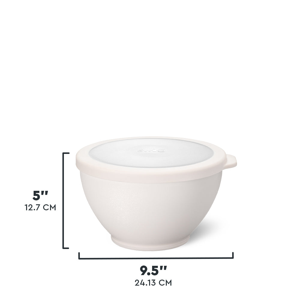 Shimmer Pearl 60oz Lunch Bowl Set - BPA-Free, Microwave & Dishwasher Safe - Perfect for Office, School, Picnics & Meal Prep