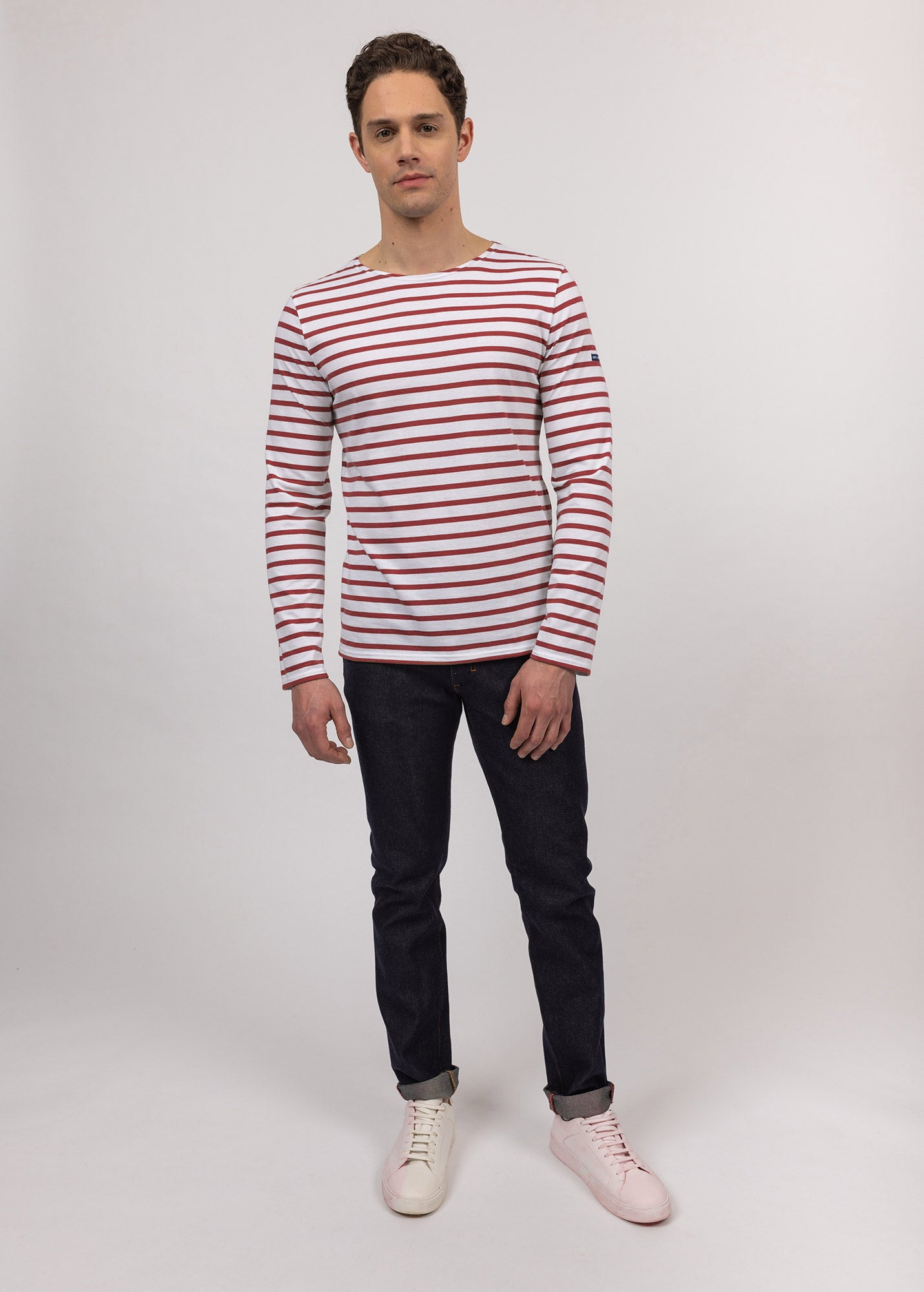 MINQUIERS MODERN Authentic Breton Stripe Shirt for Men | Soft 100% Cotton | Classic French Navy & White Stripes | Perfect for Casual Wear, Beach Outfits & Summer Fashion