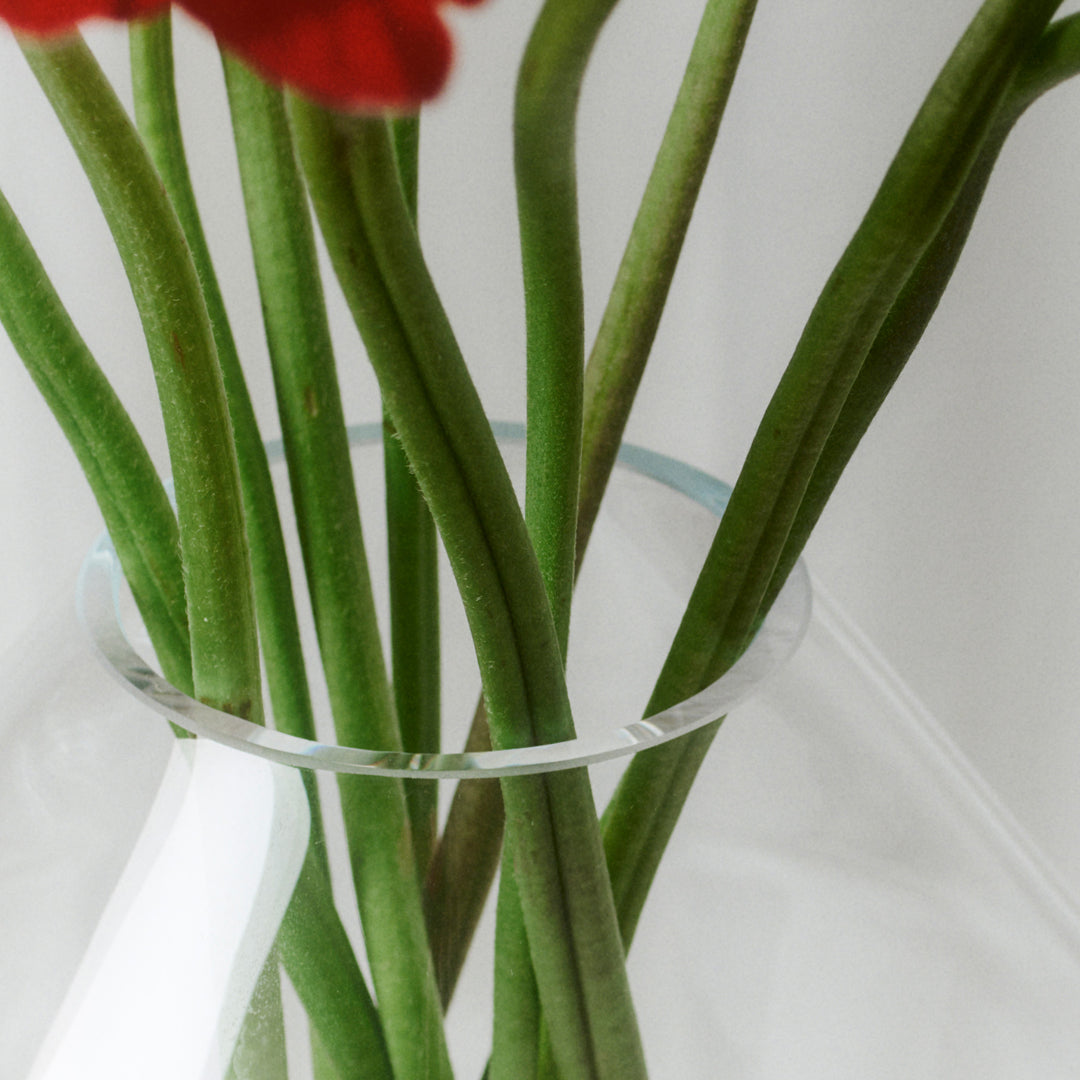 Sofie Osterby Hydro Vase by Fredericia - Modern Glass Flower Vase for Home Decor, Wedding Centerpieces & Scandinavian Interior Design
