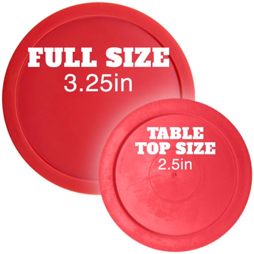 Brybelly Air Hockey Pucks Set - 6 Pack Durable Table Hockey Accessories for Kids & Adults | Perfect for Game Rooms, Arcades & Family Fun Nights