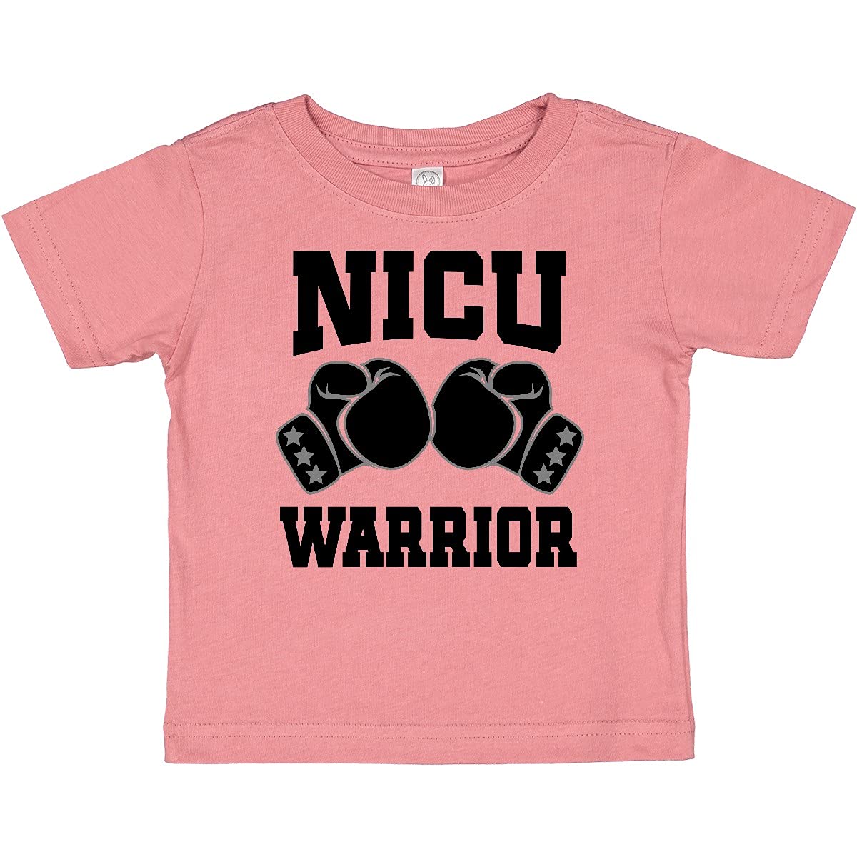 Inktastic NICU Warrior Baby Boy T-Shirt - Cute Comfortable Cotton Shirt for Preemie & Newborn - Perfect for NICU Graduation, Hospital Photos & Supportive Gifts