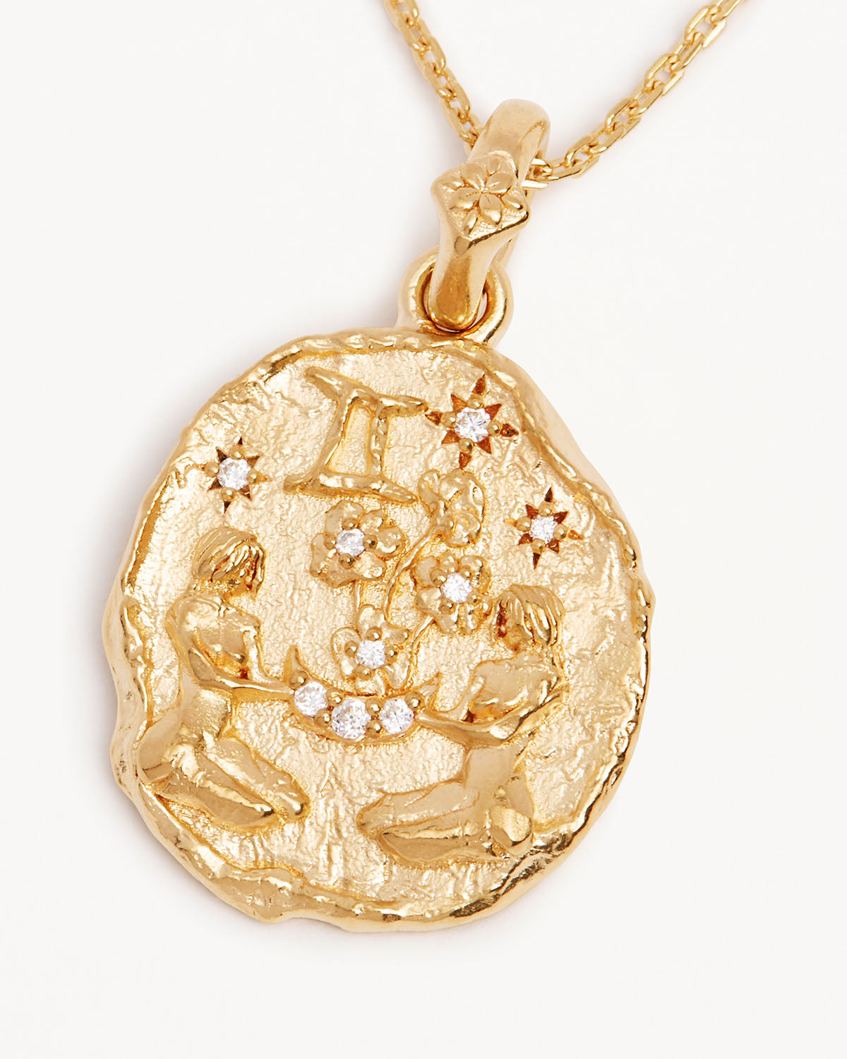 18K Gold Vermeil Zodiac Necklace for Gemini - Perfect Birthday Gift for Women, Elegant Jewelry for Daily Wear & Special Occasions