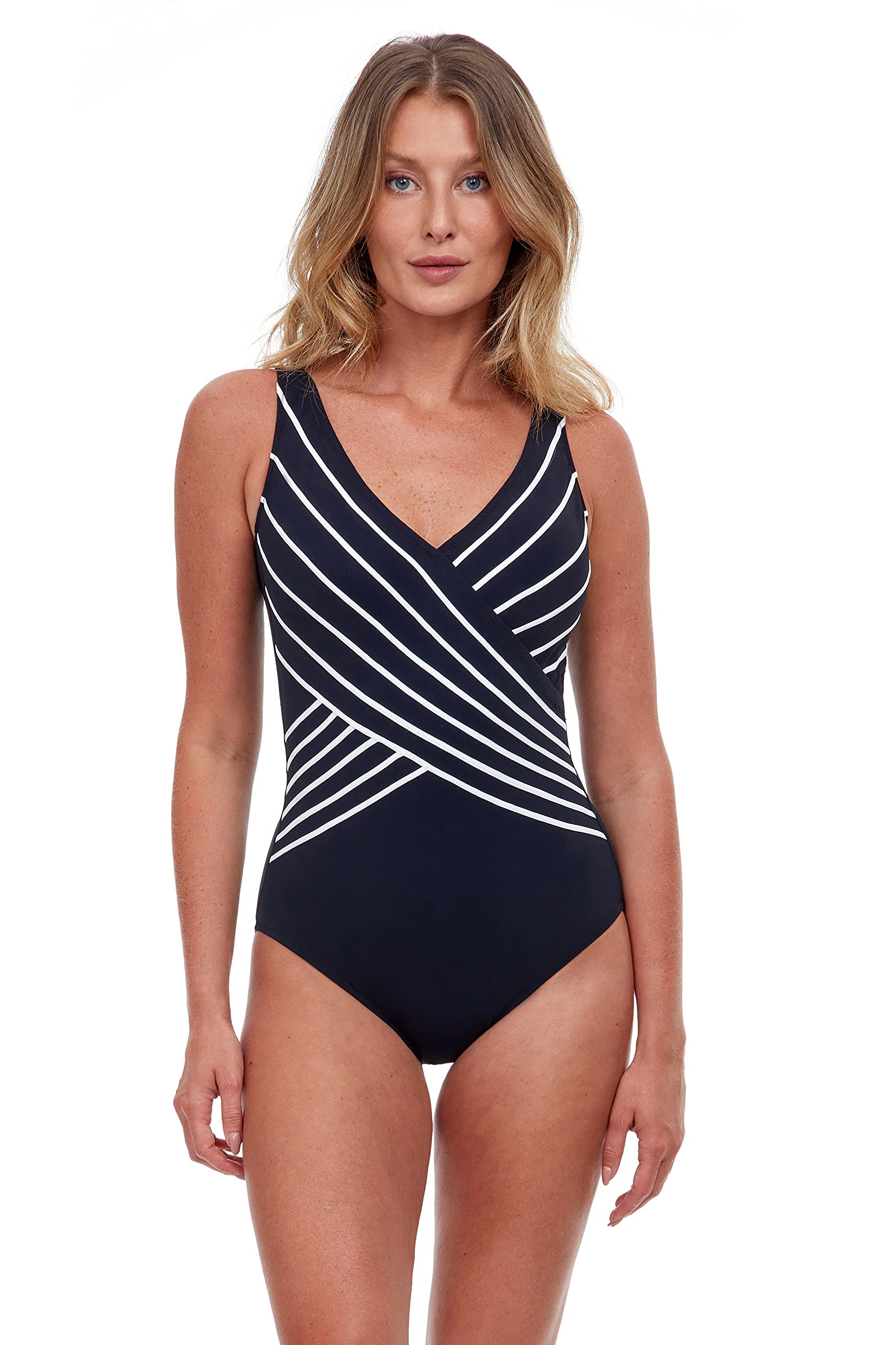 Gottex Women's Black One-Piece Swimsuit - Slimming Bathing Suit for Women, Tummy Control Swimwear - Perfect for Beach, Pool & Vacation