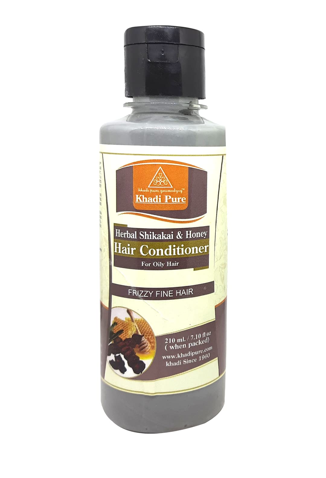 Khadi Pure Shikakai & Honey Hair Conditioner 210ml - Natural Ayurvedic Hair Care for Dry & Damaged Hair - Perfect for Daily Use & Hair Repair