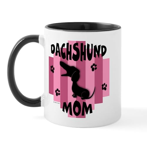 White/Black Inside - Dachshund Mom Mug