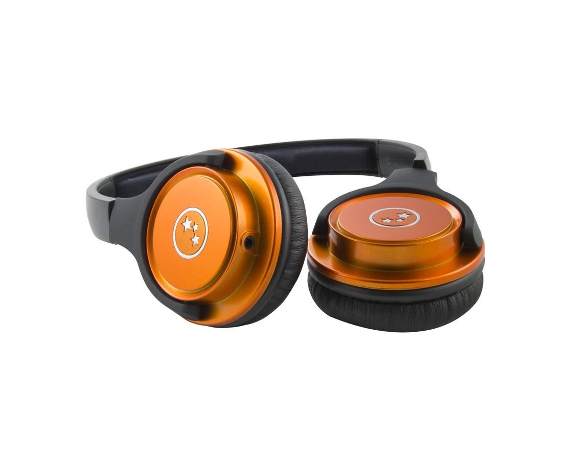 Able Planet Universal Wired Headset with Noise Cancelling - Orange (Retail Packaging) - Perfect for Office, Gaming & Travel