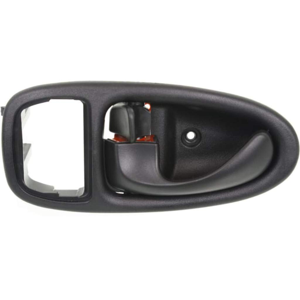 KarParts360 Replacement Interior Door Handle for Saturn SL 1996-2002 Models - Driver Side Black with Lock Button | Base Trim | Perfect for Car Door Repair & Maintenance