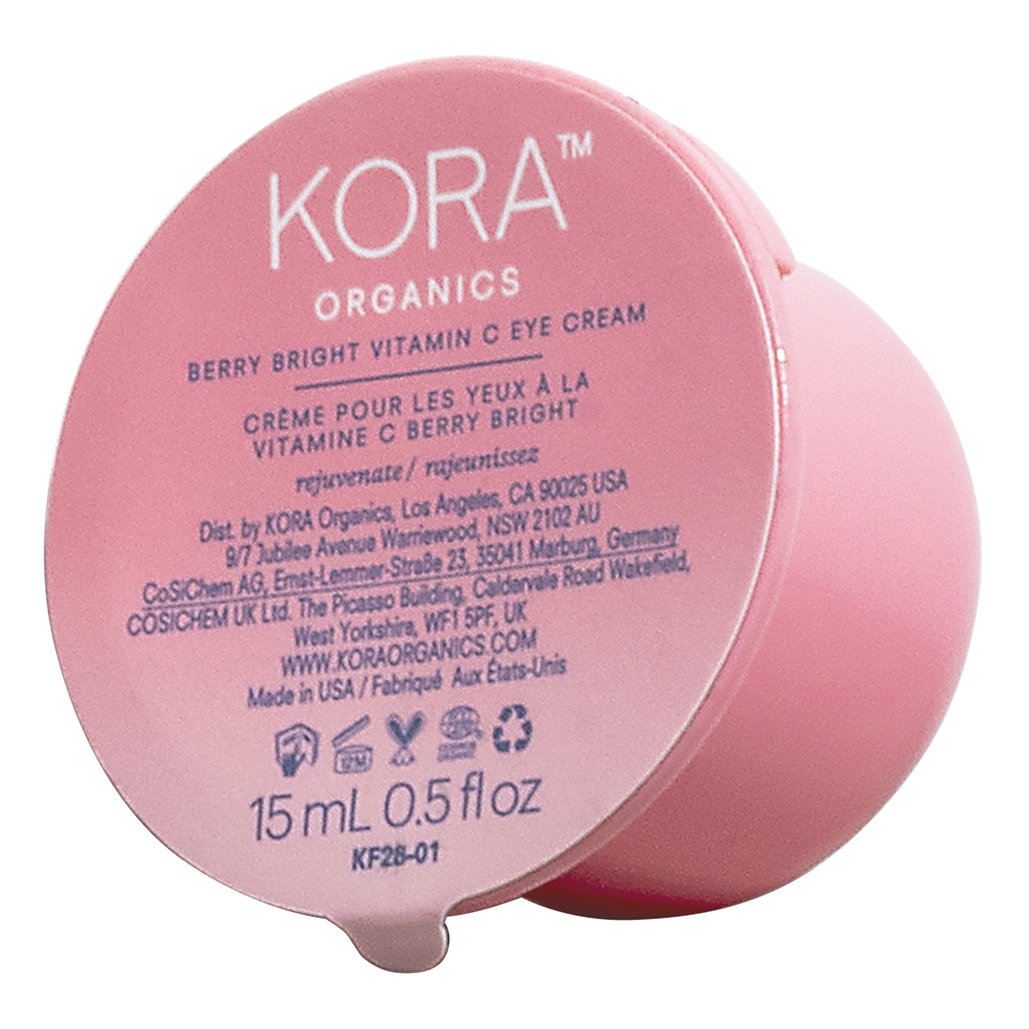 Berry Bright Vitamin C Eye Cream for Dark Circles & Puffiness - Brightening & Hydrating Under Eye Treatment - Day & Night Use for Women & Men