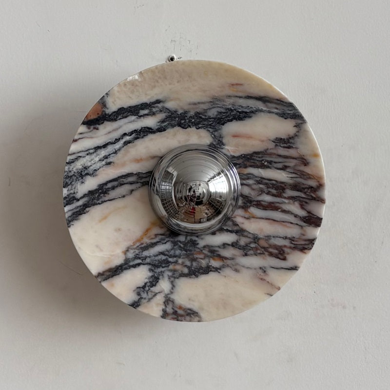 Calacatta Marble Wall Sconce Light - Modern Gold Finish Bathroom Vanity Lighting for Bedroom, Hallway & Living Room Decor