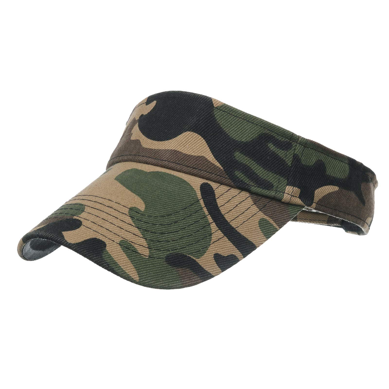 Trendy Camouflage Adjustable Baseball Cap for Men & Women - Hip Hop Sun Hat for Beach, Outdoor Sports & Fashion | Unisex Blank Visor Hat