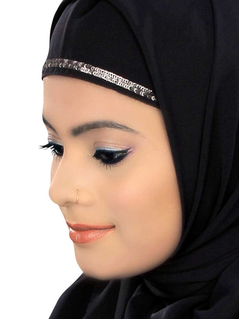 Black Nida Hijab - Modest Muslim Scarf for Women - Perfect for Prayer, Daily Wear & Special Occasions