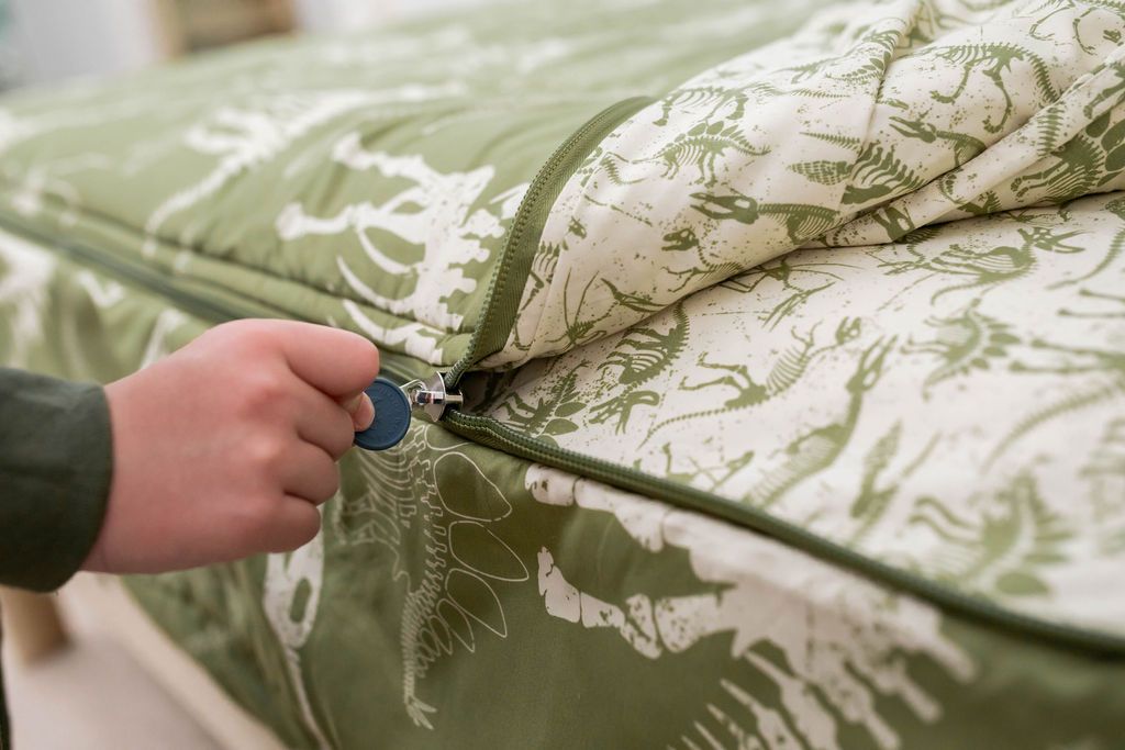 Fossil Print Zipper Bedding Set - Soft & Stylish Comforter Cover with Zipper Closure - Perfect for Kids, Teens & Adults Bedrooms, Dorms & Guest Rooms