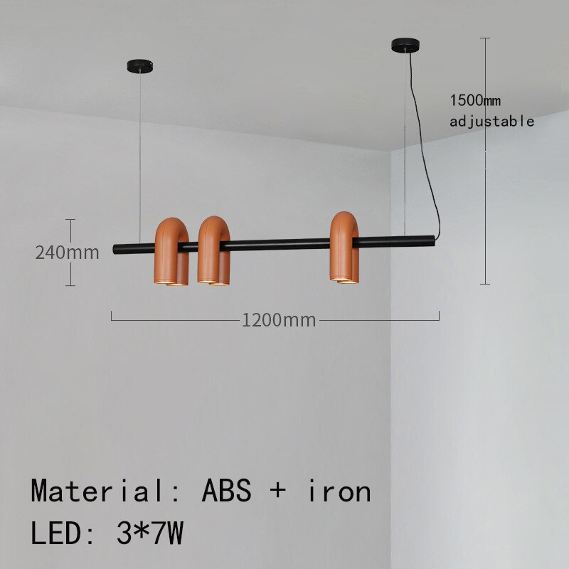 U-Shaped Chandelier - Modern Crystal Ceiling Light Fixture for Dining Room, Living Room & Bedroom | Elegant Lighting Decor for Home & Office Spaces