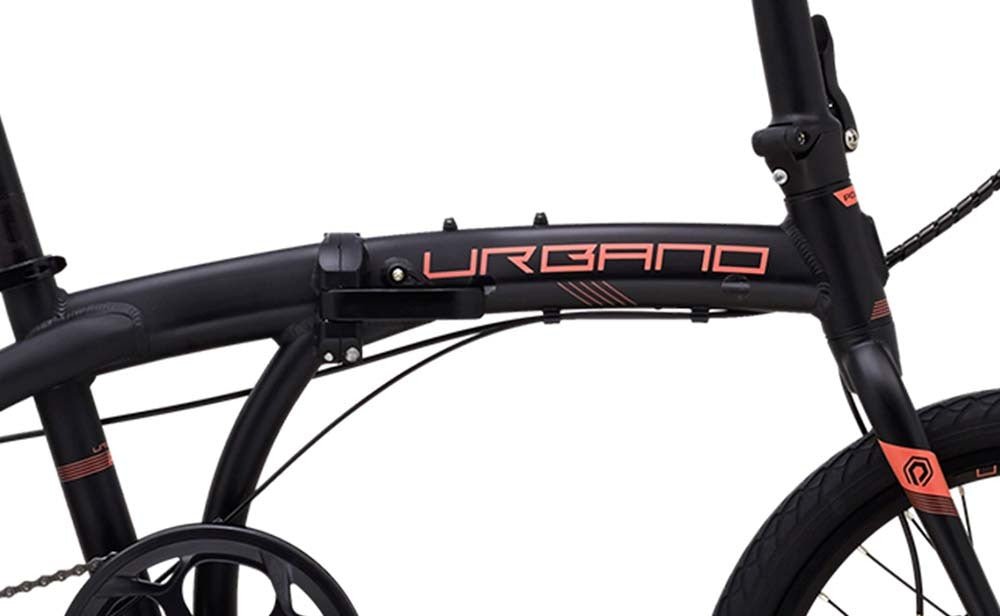Polygon Urbano 3 Folding Bike - 20 Inch Compact Foldable Bicycle for Adults, Lightweight Aluminum Frame, 7-Speed Gears - Perfect for Commuting, Travel & Urban Riding