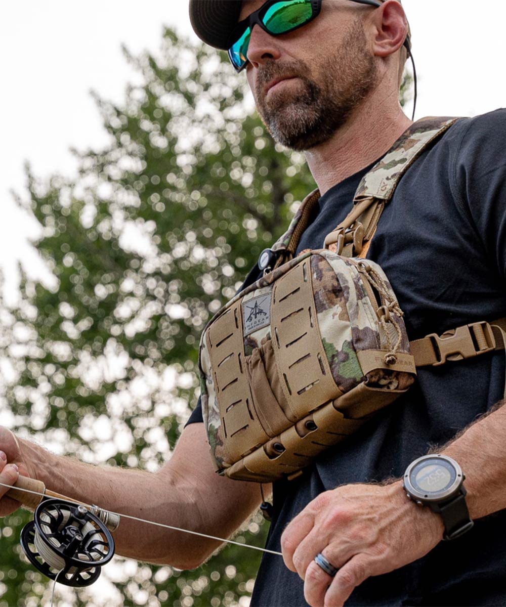 FHF Gear Tactical Chest Rig - Adjustable Molle Vest for Airsoft, Hunting & Outdoor Activities | Durable Military Style Load Bearing Equipment