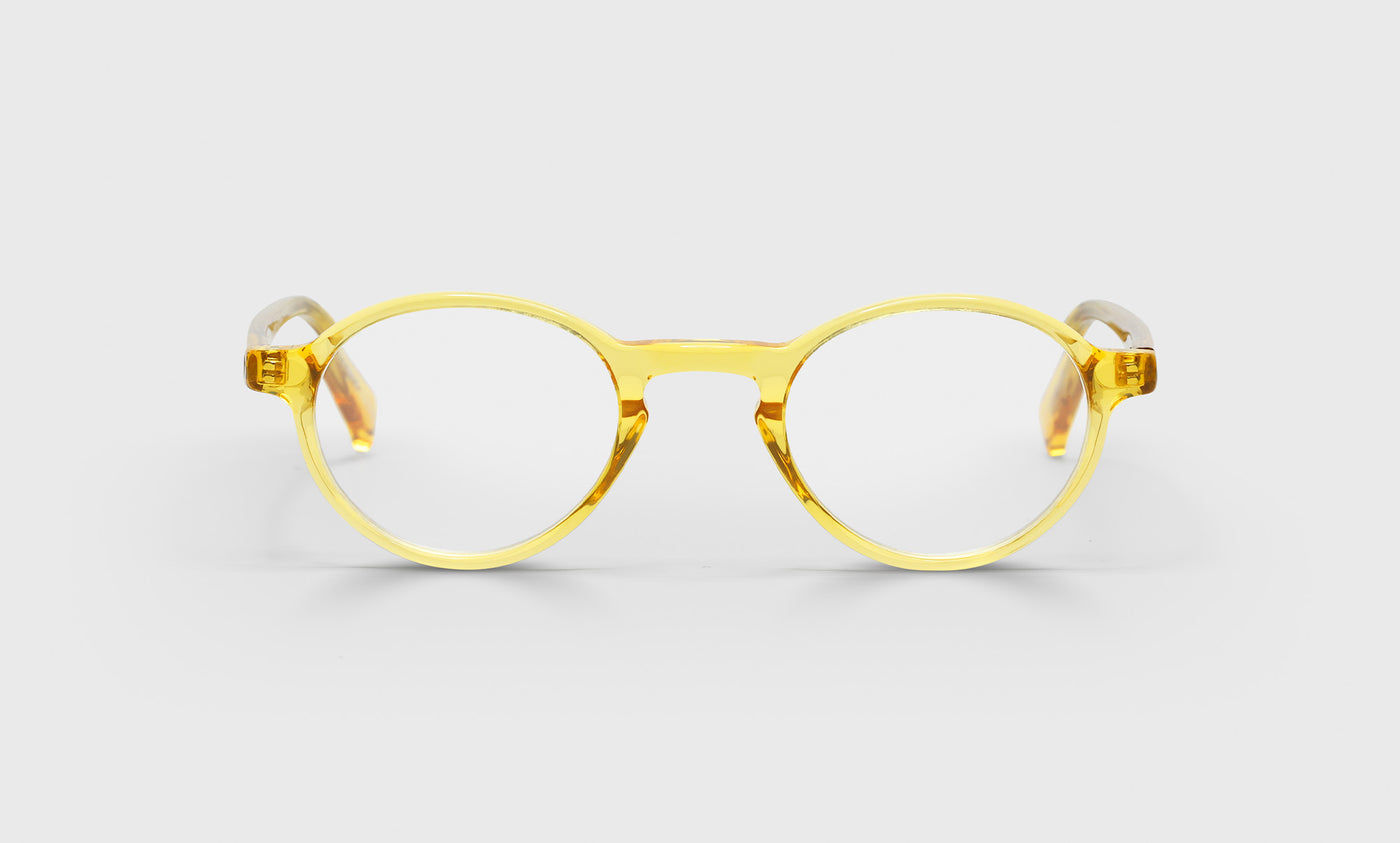 Board Stiff Narrow Color 77 Orange Crystal Front and Temples - Stylish Eyeglass Frames for Men & Women | Perfect for Reading, Work, and Everyday Wear