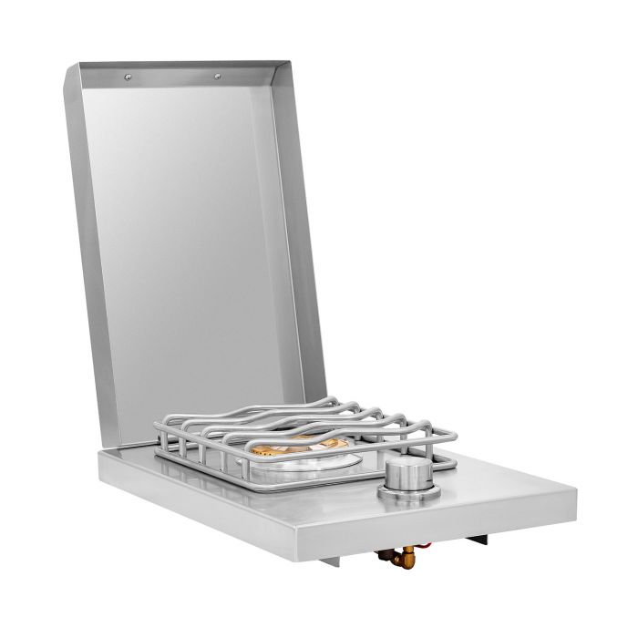SummersetGas Built-In Side Burner SSSB1 NG/LP - Outdoor BBQ Grill Accessory for Patio, Deck & Backyard Cooking