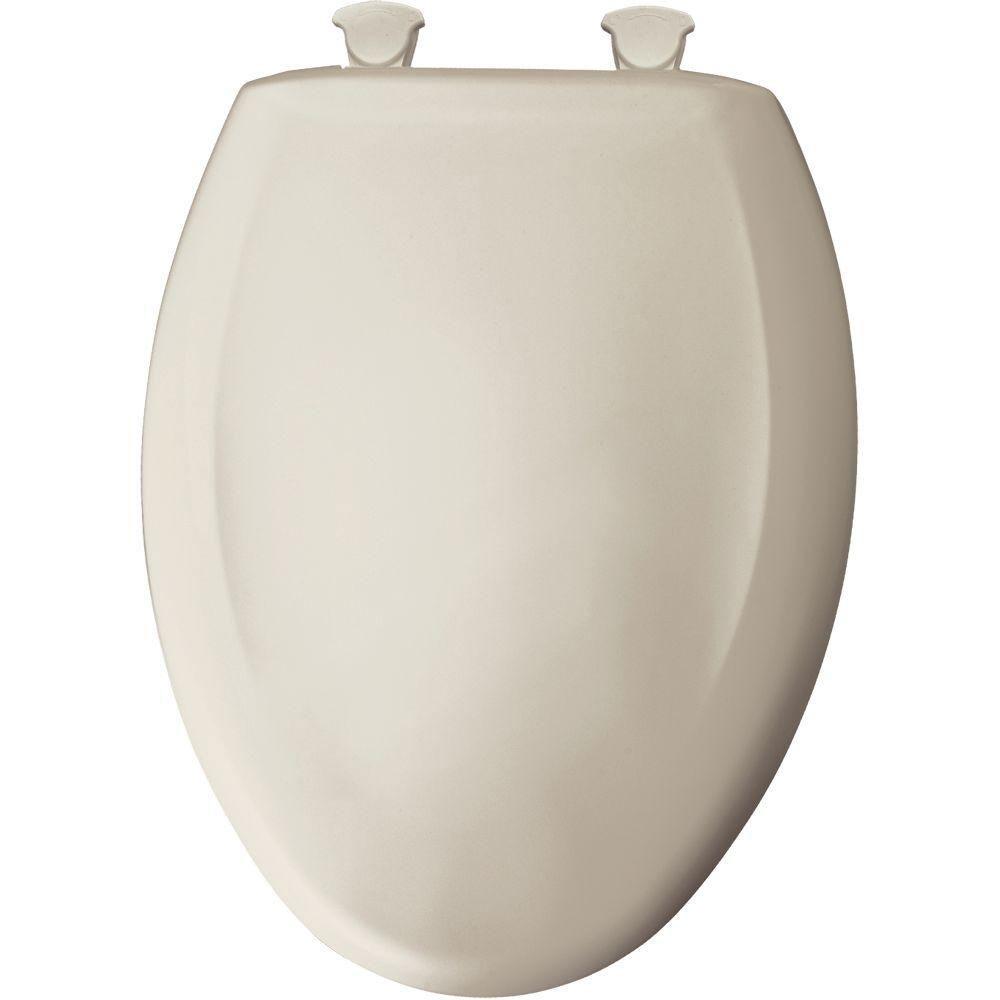 Bemis Slow Close Elongated Toilet Seat with STA-TITE Hinge - Warm White (Model 760668) - Perfect for Modern Bathrooms & Home Renovations