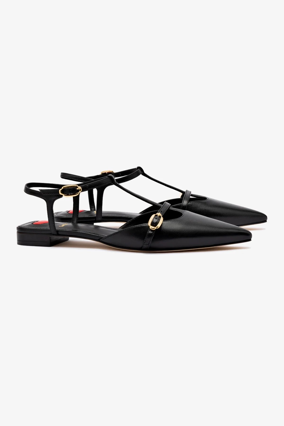 Grace Flat Shoes for Women - Black Genuine Leather Comfortable Slip-On Loafers for Work, Office & Casual Wear