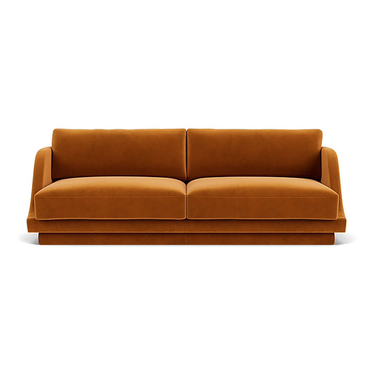 Emma Velvet 3 Seater Sofa - Luxurious Modern Living Room Couch for Small Spaces | Soft Upholstered Sectional Sofa Bed for Apartment, Lounge & Home Theater