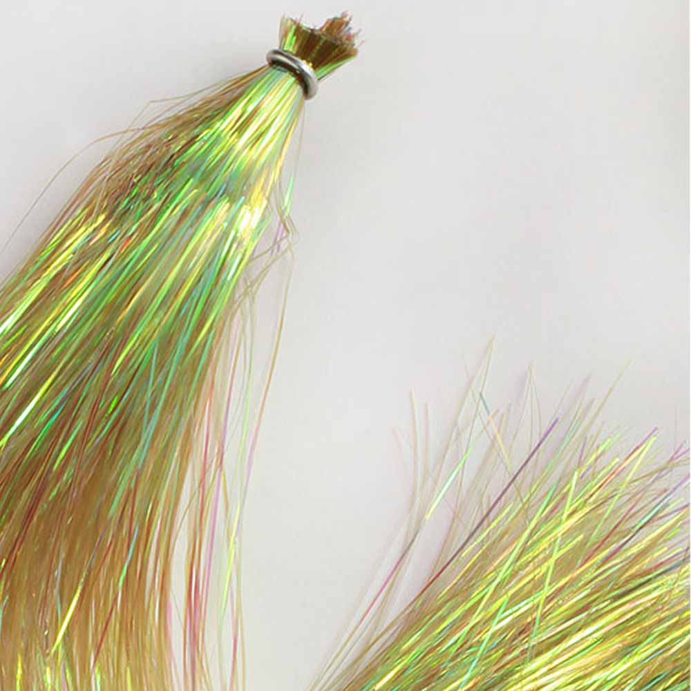 Hedron Dyed Pearl Flashabou - Premium Fishing Lure Material for Fly Tying & Bass Fishing | Perfect for Streamers, Jigs, and Saltwater Flies